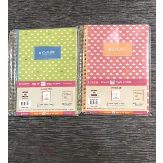

oxford spiral note book A5 blank/polos 80lembar