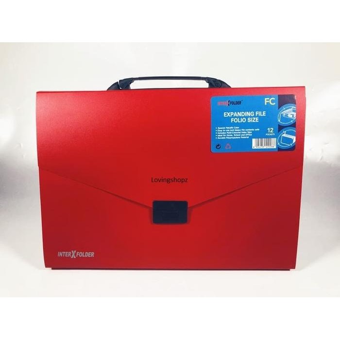 

Expanding File With Handle Folio Inter X - Merah