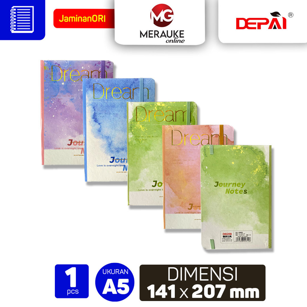 

DEPAI Notebook A5 6000 24 Buku Catatan Aesthetic Scrapbook Buku Agenda