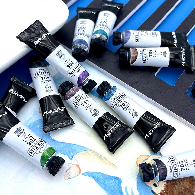 

MAIRTINI Artist Watercolor Paint 5Ml Layered Color Transparent Pigment Mineral Color Watercolor Painting Special Art Supplies