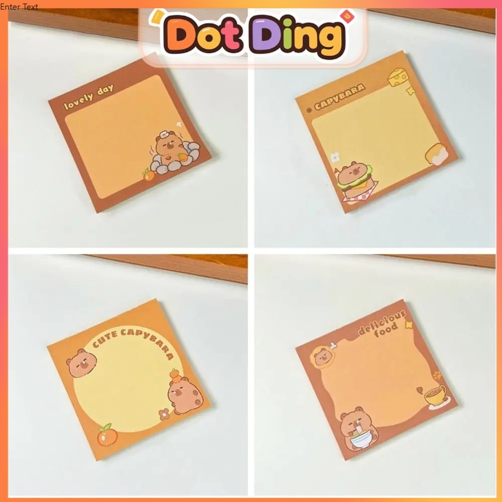 

[DOTDING]Kapibala Sticky Notes Capybara Dapat Merobek Catatan Sticky Paper Pesan Kantor Kertas Kreatif Akun Tangan Kreatif Bahan Perlengkapan Kantor Sekolah