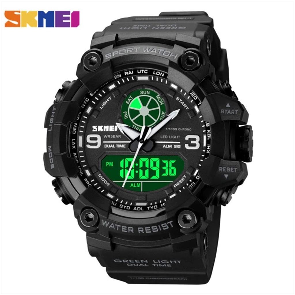 Jam Tangan Pria SKMEI 1818 Analog Digital Jam Tangan Analog Digital (skmei_indostyle.id)