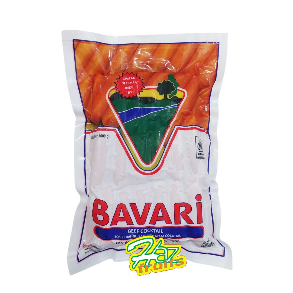 Bavari Beef Cocktail Sausage 1 Kg - Sosis Daging Sapi dan Ayam Cocktail