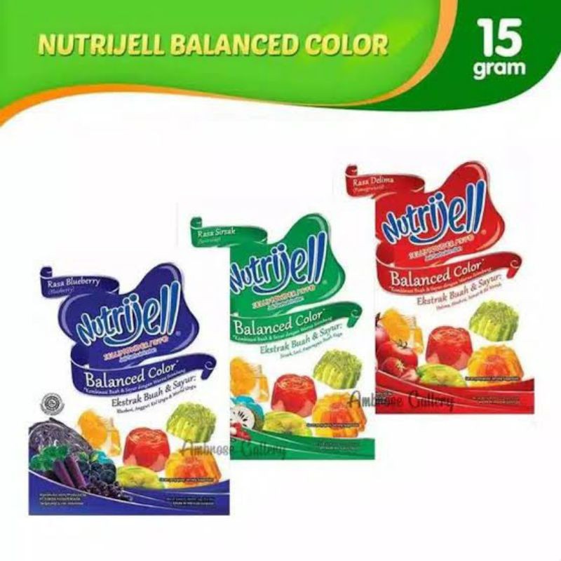 

NUTRIJELL - Nutri Jell Balanced Color - Sacheet 15 g - All Varriant