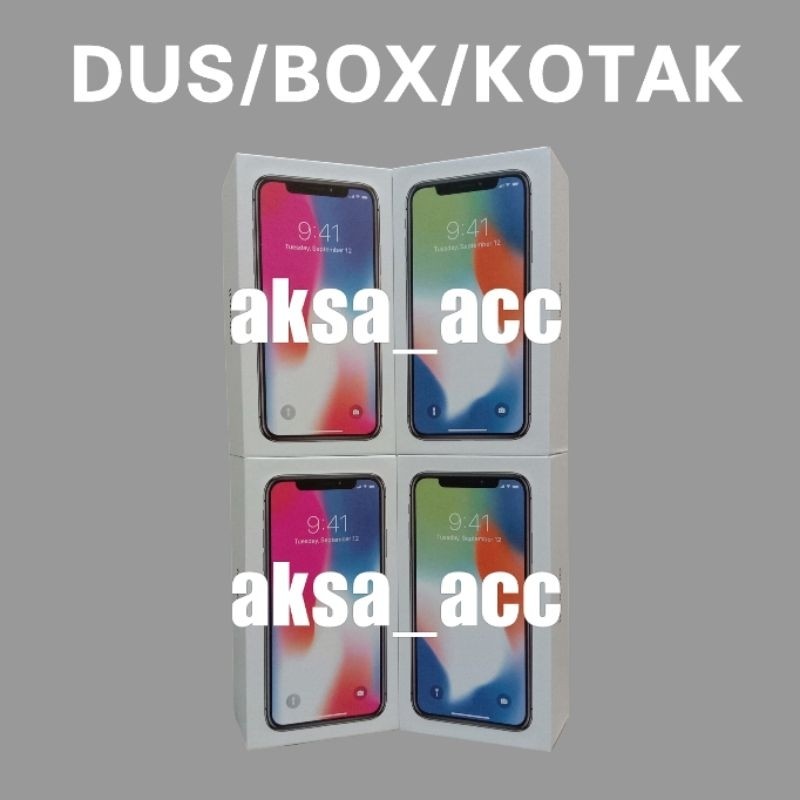 

Dus Box Kotak Iphone X Silver Space Gray