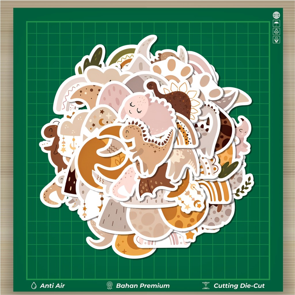 

HOT 50 PCS STIKER Stiker Small Bohemian Dinosaur Graffiti Stiker Fashion Cars Decal Dingin Kartu Album Custom Vinyl Anti Air- Sticker Aesthetic Buku Journal Koper Casing HP Tablet Laptop Helm Motor Botol Minum