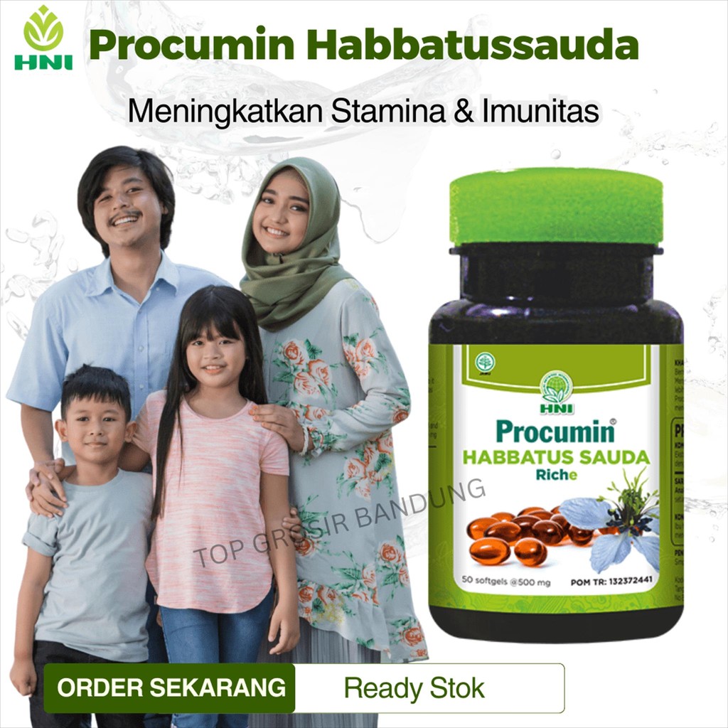 Procumin Habbatussauda HNI – Softgel Habbatussauda | Herbal Stamina & Imunitas – BPOM & Halal (50 So