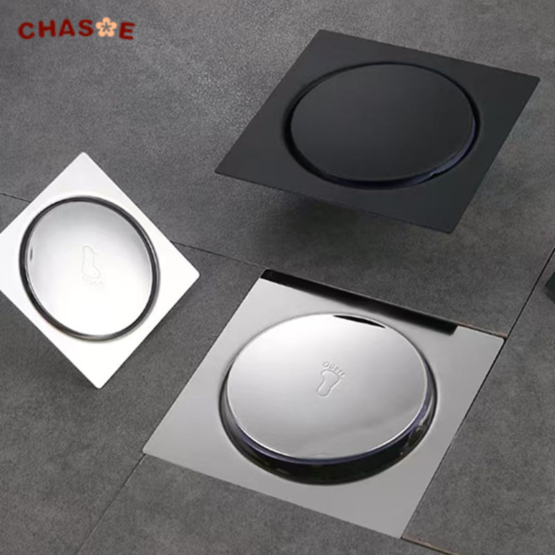 Saringan Got Injak Stainless Steel Anti Bau / Floor Drain Untuk Kamar Mandi & Dapur / CHASOE