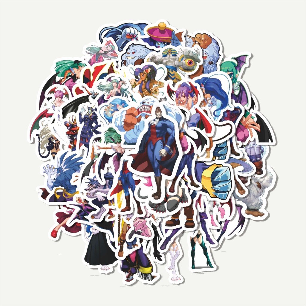 

Sticker Pack Stiker Video Game Series Darkstalker Character Mix | Sticker TUMBLR | Stiker LAPTOP KOPER HELM