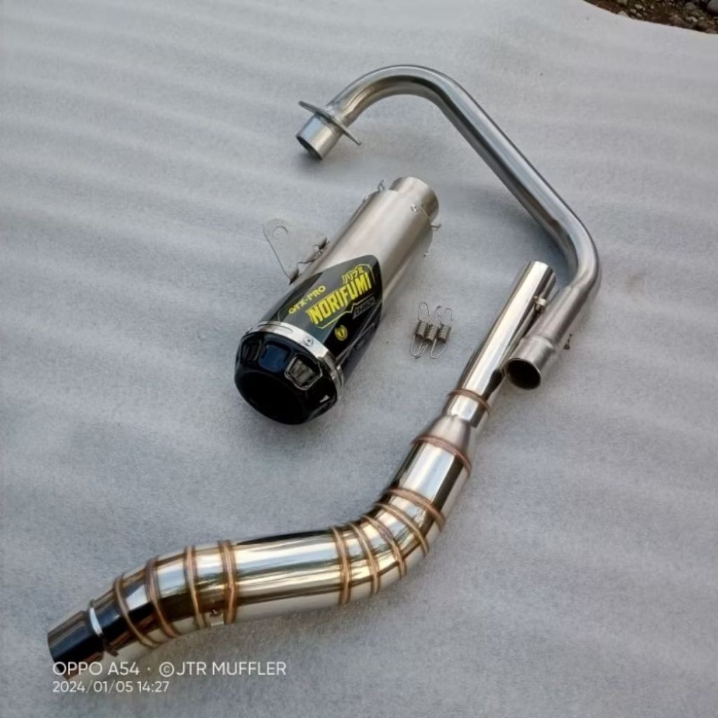 Knalpot Racing Norifumi GTX Pro RBT CBR 150R R15 CB150R GSX Vixion R Fu Karbu Injeksi MX king sonic