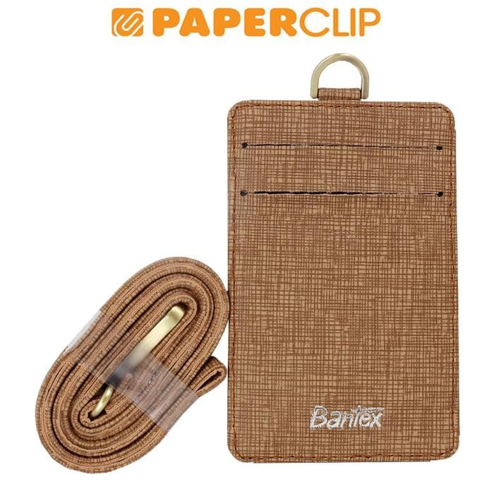 

Promo ID CARD BANTEX LEATHER 8869 PORTRAIT + LANYARD 03 BROWN