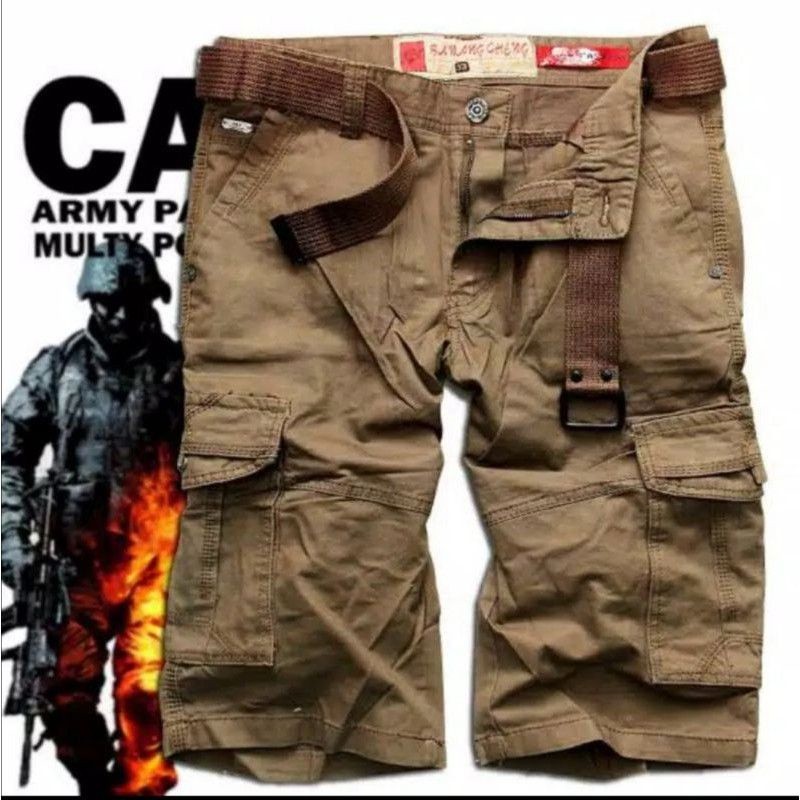 Celana pendek cargo IMPORT Ba Wang Cheng