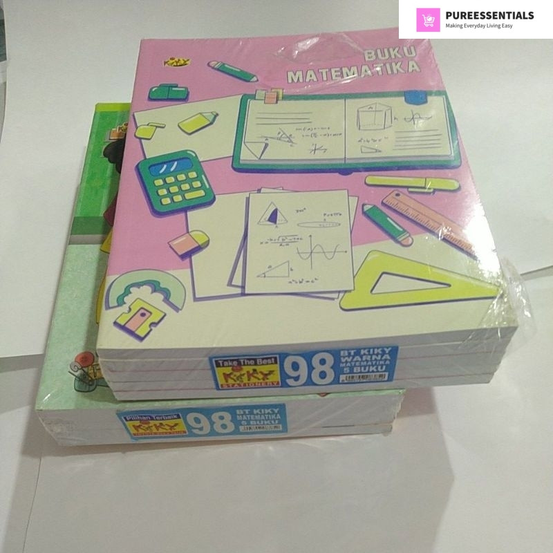 

(1Pack:5Pcs) KIKY Buku Tulis PETAK KECIL Kotak MATEMATIKA isi 98 LEMBAR Termurah! Best Seller / Buku Matematika Kiky Termurah Berkualitas / Buku Sekolah Anak-anak Murah / Notebook Sekolah