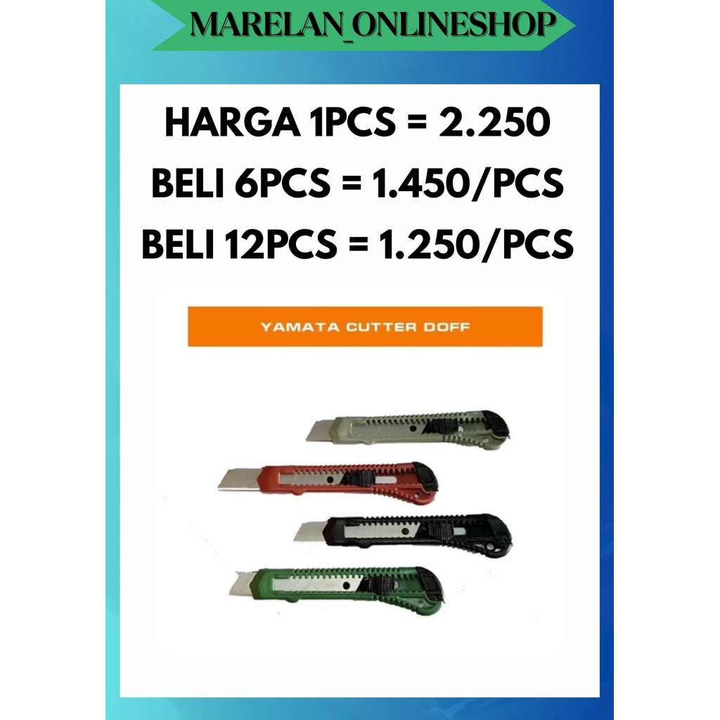 

MOS [1 PCS] PISAU CUTTER BESAR L500 KUALITAS PATEN TAJAM TERMURAH MANTAP