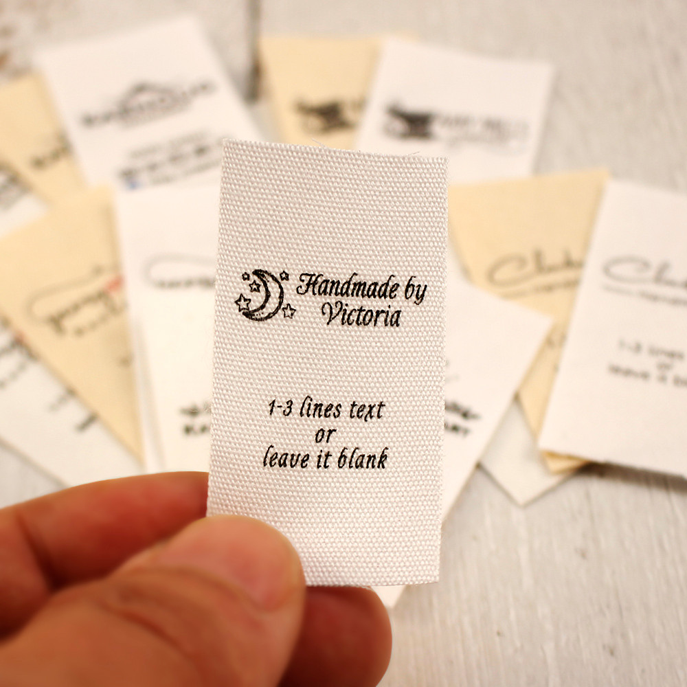 

20*50 mm Cotton With Logo or Text Sewing Accessori Label,tags for knitted things,Custom,Personalizada,handmade label,gift tags