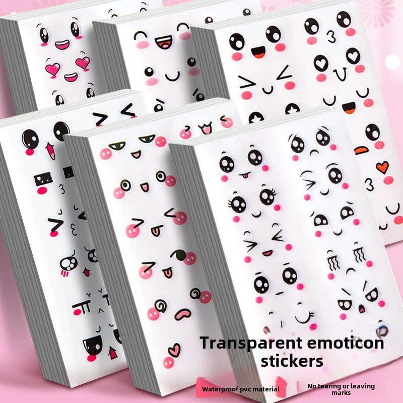 

Cute cartoon emoticon stickers suitable for scrapbooking diary decoration DIY various scenes using birthday gift stickers