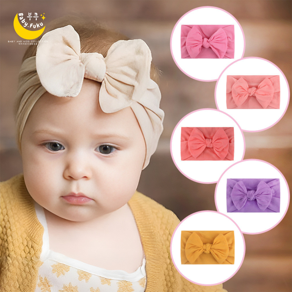 Baby.Fuku Bandana Pita Bayi Lucu Bandana Balita Anak Perempuan