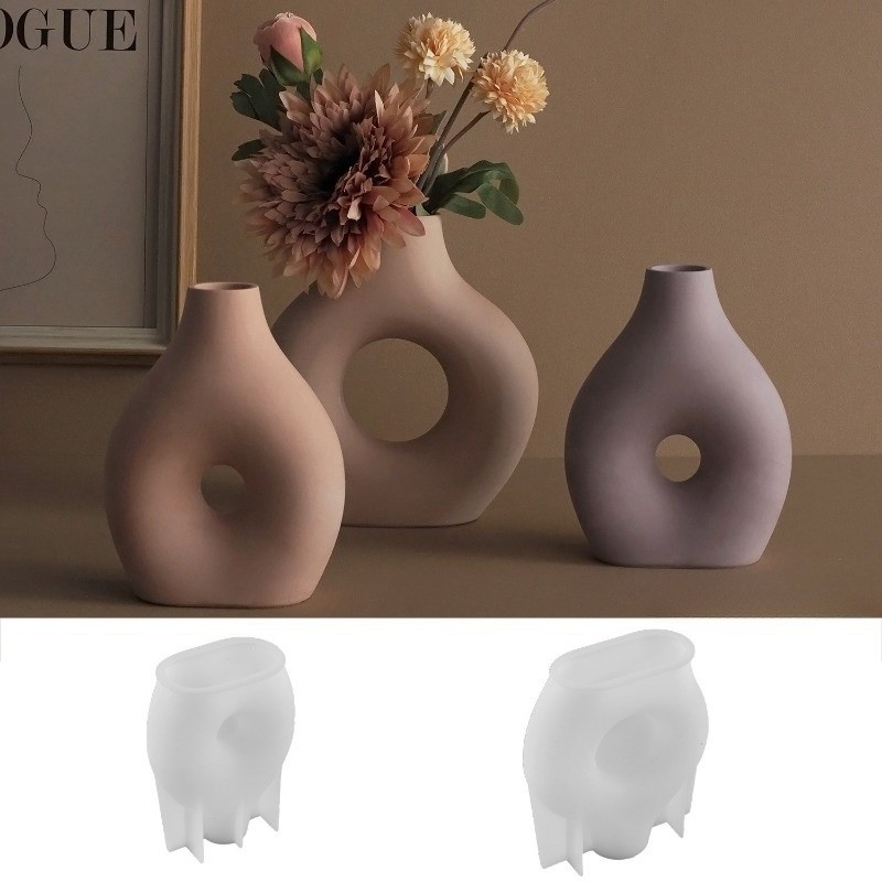 

Nordic Vase Decoration Silicone Mold DIY Gypsum Living Room Dining Table TV Cabinet Flower Arrangement Ornament Resin Mold Craft