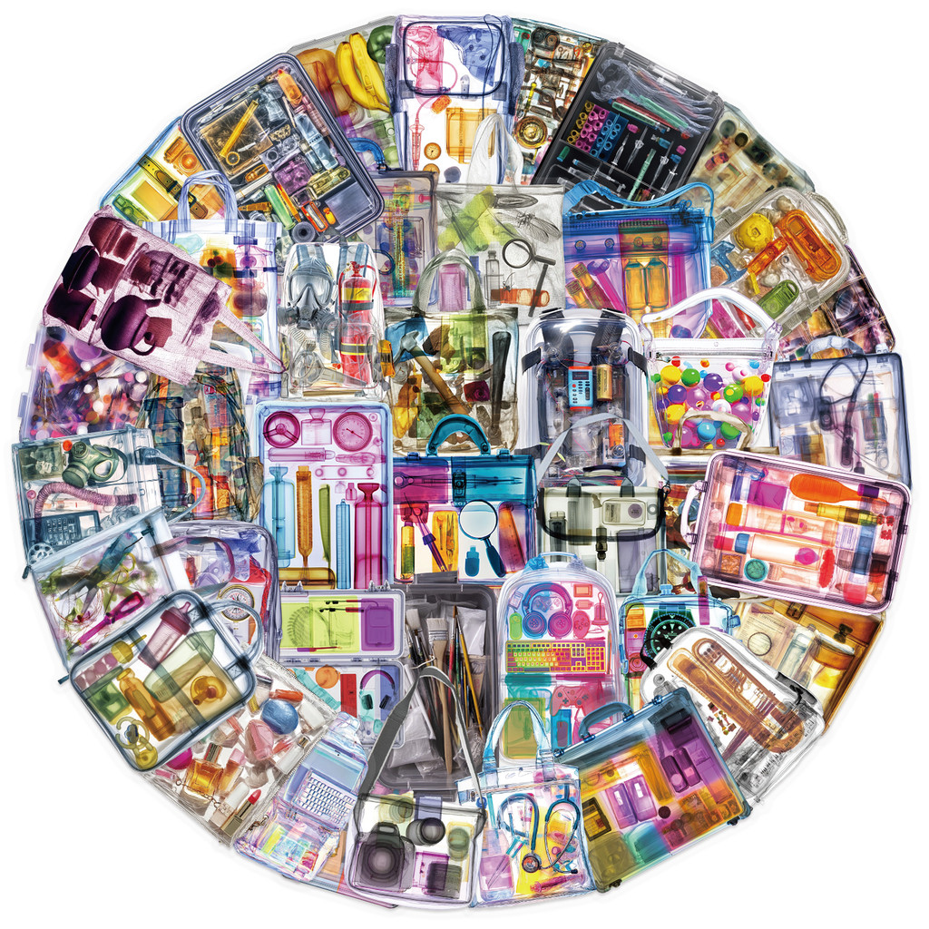 

50PCS Creative X-ray View Box Fun Stickers for Laptop Water Bottle Luggage Helmet Motorcycles Waterproof PET Stickers