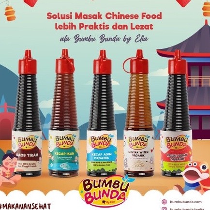 

Bumbu Bunda Kecap Sehat Organik Kecap MPASI Anti GTM Kecap Bayi Saos Saus tiram non MSG untuk anak MPASI / Minyak Wijen / Saos Tiram/ Kecap Manis/Kecap Asin/Kecap Ikan