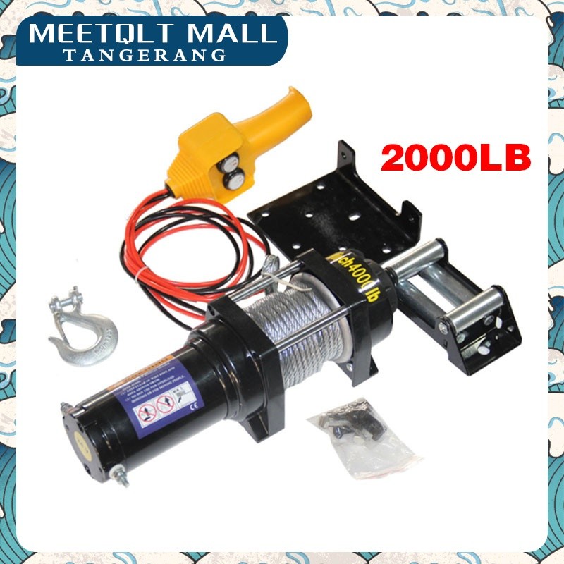 Kit Winch Listrik 2000lbs- Derek Elektrik-Winch Hoist Elektrik 12 Volt