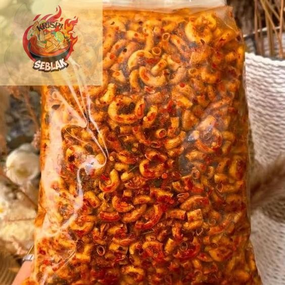 

Seblak krispi Makaroni Pedas Bumbu Cikruh 1kg "MAKARONI NGABRET".s