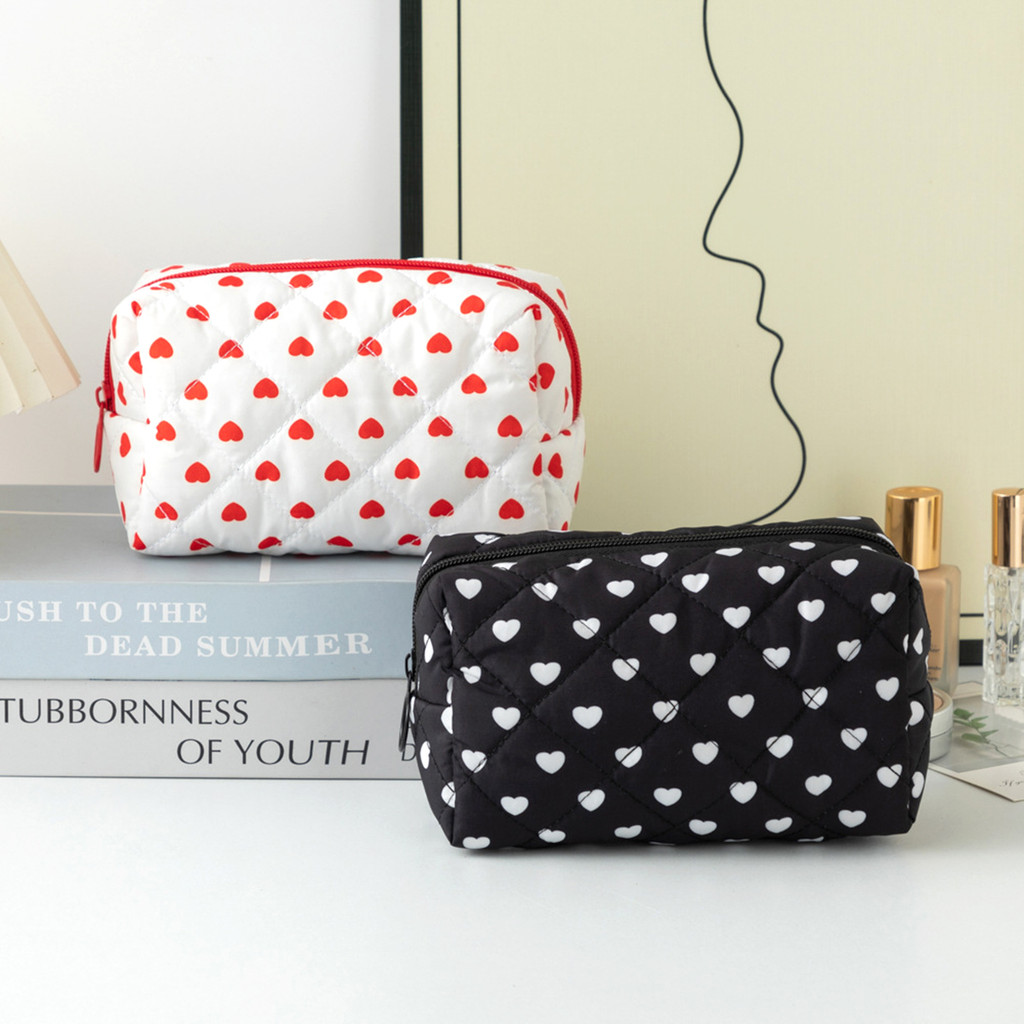 

1 pc heart-shaped pencil case, delicate heart-shaped style, stylish and portable school supplies, back-to-school essentials