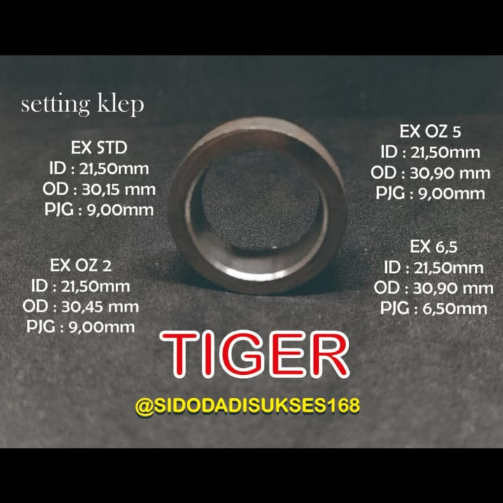 setting klep/dudukan klep/cincin setting Tiger ex