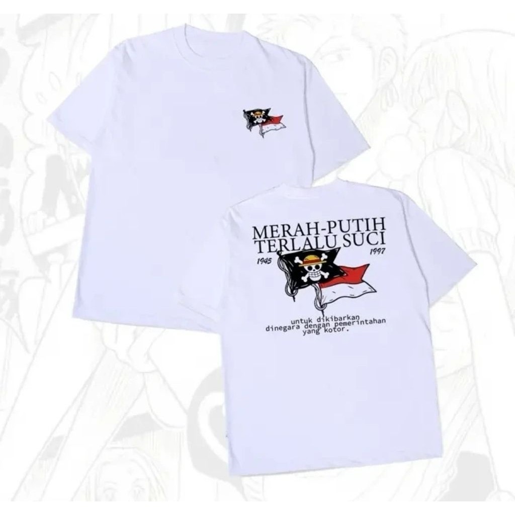 Kaos Merah Putih / Baju T-shirt Distro Merah Putih / Kaos Pria Dan Wanita