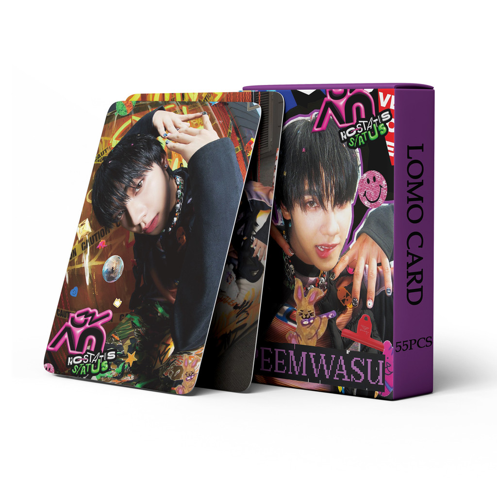 

55 pcs in stock Peemwasu Fan Collection Card BUS No-status Status Photo card postcard lomo card