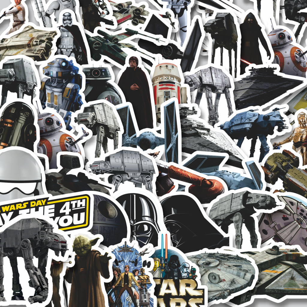 

Stiker Cutting Pack Stiker Film Series Star Wars Mix Isi 100Pcs Series Aesthetic Lucu Keren Untuk Koper Bahan Vynil