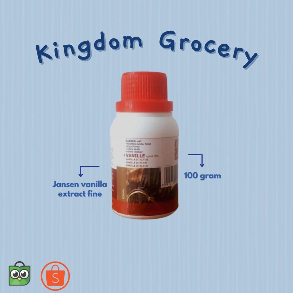 

Jansen Vanilla Extract Fine H 100gr