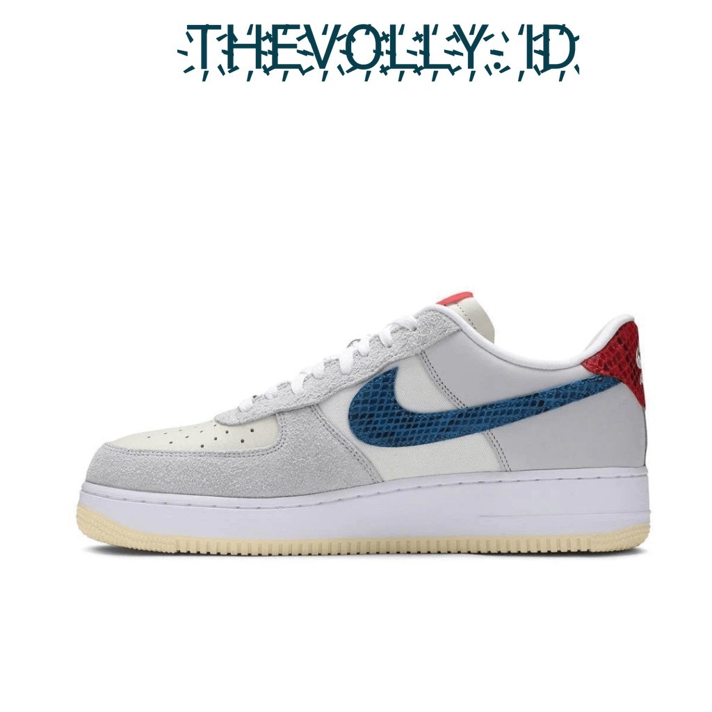 Sepatu Nike Air Force 1 Low X Undefeated Grey White Blue BNIB Original / Sneakers Pria