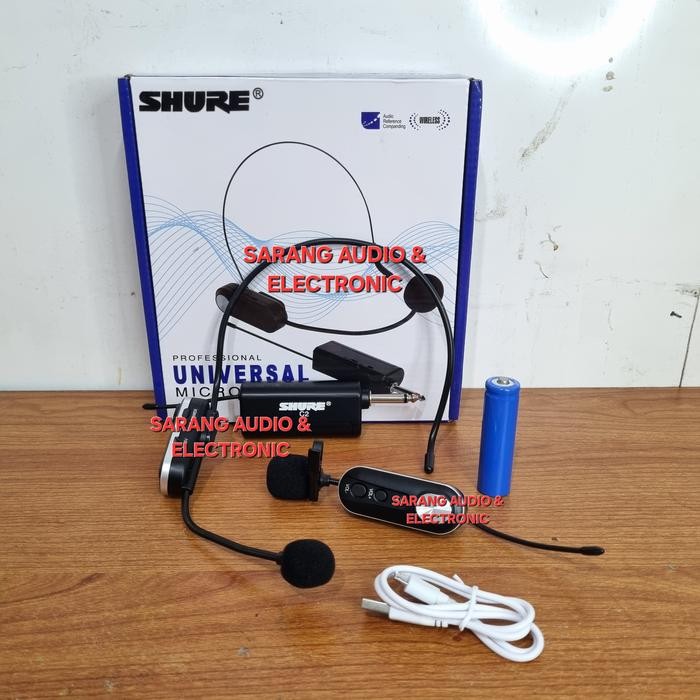 Mic Headset Wireless SHURE MC 09 Shure MC29 Mic Clip On Jepit Wireless