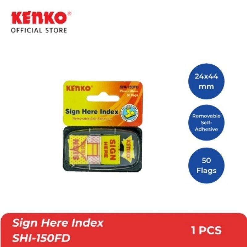 

Sign Here Index Kenko SHI 150FD 1 Pcs