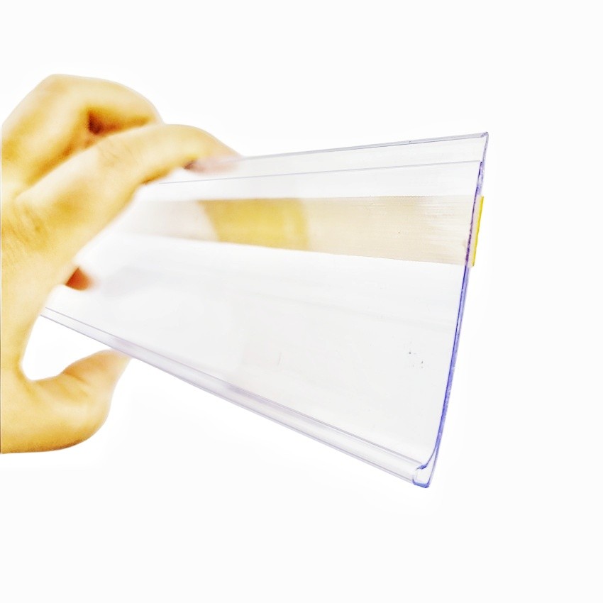 

1Pack Plastic PVC Data Strip Clip Holder Supermarket Store Shelf Rack Merchandise Price Tag Sign Talker