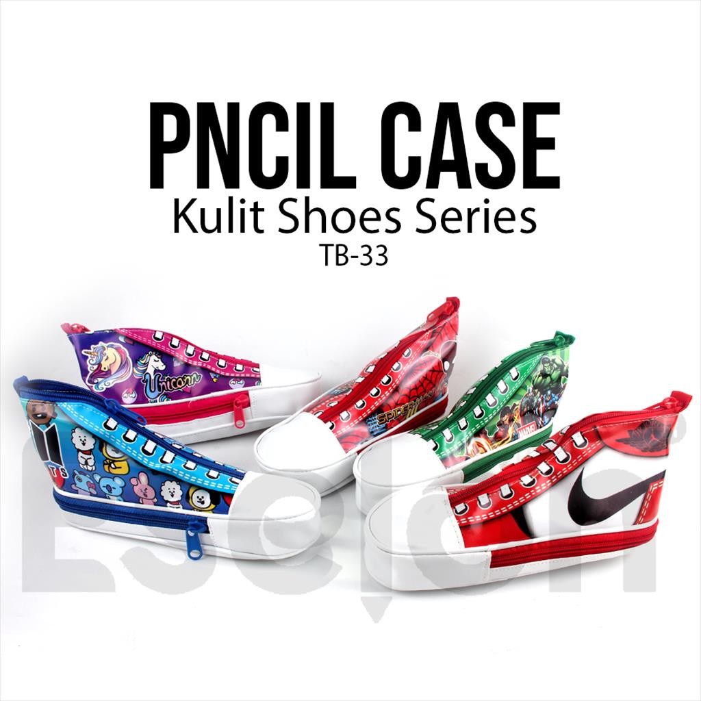 

❤️️Kotak Pensil Sepatu Kulit TB34 / Tempat Pensil Fancy❤️️