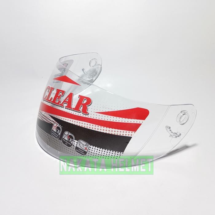 Kaca helm KYT RC7 - flat visor helmet kyt rc7 iridium blue red gold silver pelangi hitam smock - BEN