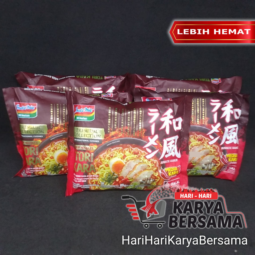 

MAKANAN MIE INSTAN INDOMIE JAPANESE RAMEN TORI KARA PACK 5 PCS X 89GR