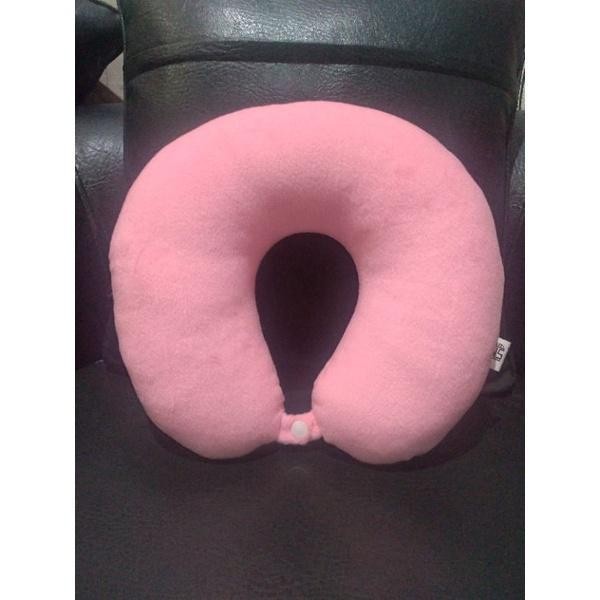 Terbaru Bantal Leher Dewasa Polos Bantal Mobil Bantal Traveling Bahan Yelvo SNI Car - Pink polos