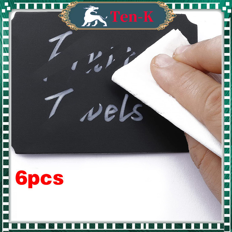 

6Pcs Klip Papan Tulis Mini Black Board Mini Chalkboard Label Tampilan Tempat
