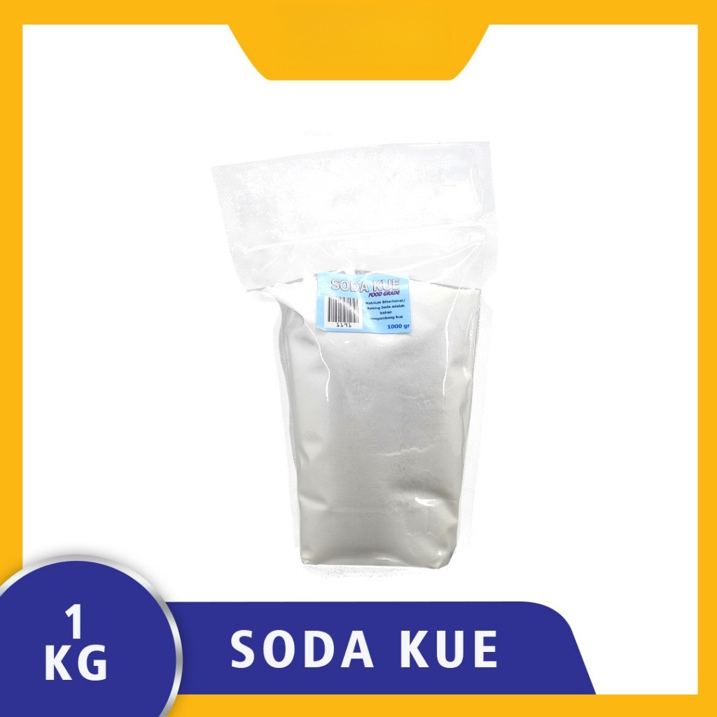 

SODIUM BICARBONAT/NATRIUM BICARBONAT/BAKING SODA/ SODA KUE - HALAL - FOOD GRADE - 1 KG
