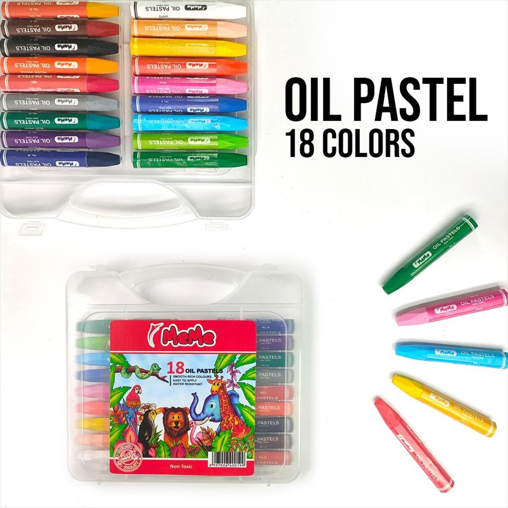 

♚Crayon MeMe 18warna / Oil pastel / Crayon MeMe 18colors♚