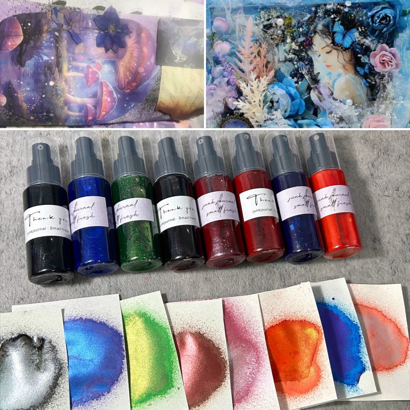 

60ml/ Bottle Super Color Development Gilded Oxidized Spray Pigment DIY Envelope/Greeting Card/Handmade Ledger Decorative Pigment
