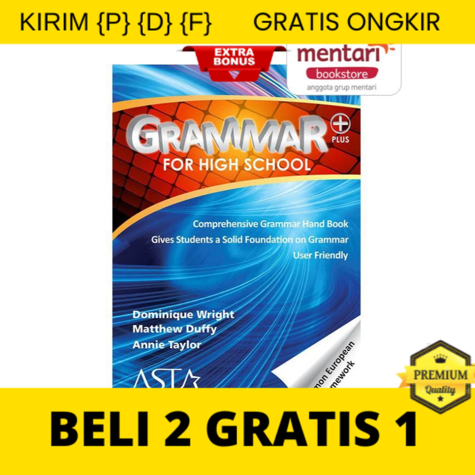

{P} {D} {F} Grammar for High School Plus | Buku soal latihan Bahasa Inggris grmammar SMP-SMA