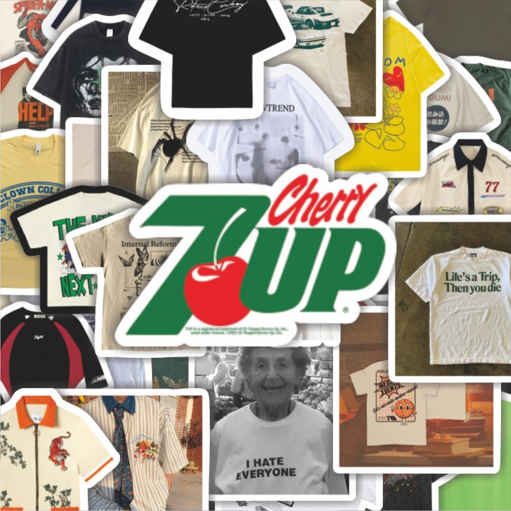 

100PCS Lucu Stiker T-Shirt V4 Stiker Aesthetic Stiker Anti Air Stikers Berperekat Waterproof sticker decal buat Motor Helm Buku Journal Koper Casing HP Laptop Botol Minum Hadiah anak