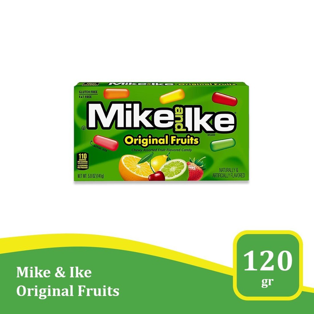 

Mike and Ike Original Fruit 5 oz - permen kenyal import USA