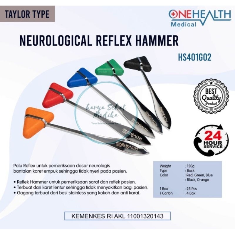 Reflex Hammer Onehealth Taylor / Reflex Hammer Segitiga / Reflex Hammer Triangel