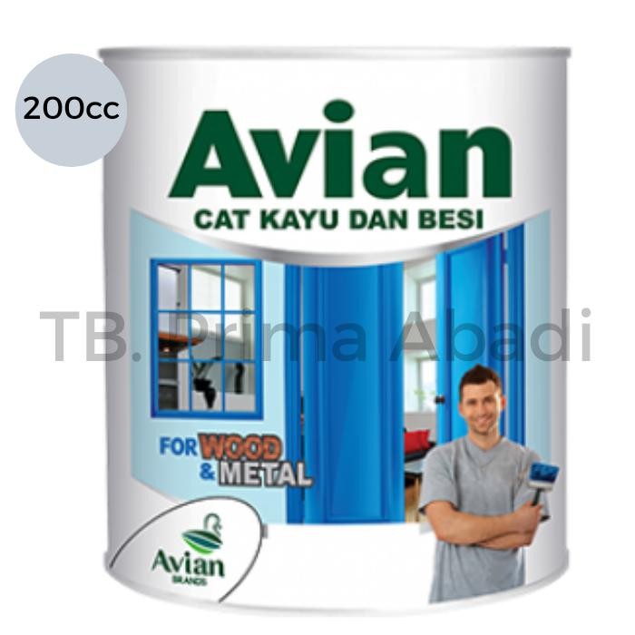 [TERLARIS] AVIAN Cat Minyak / Cat Besi & Cat Kayu 200cc - White Doff[TERLARIS ]
