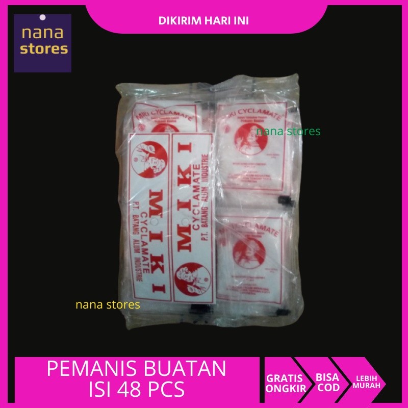

Pemanis Buatan Miki Sodium Cyclamate Isi 48 Bungkus